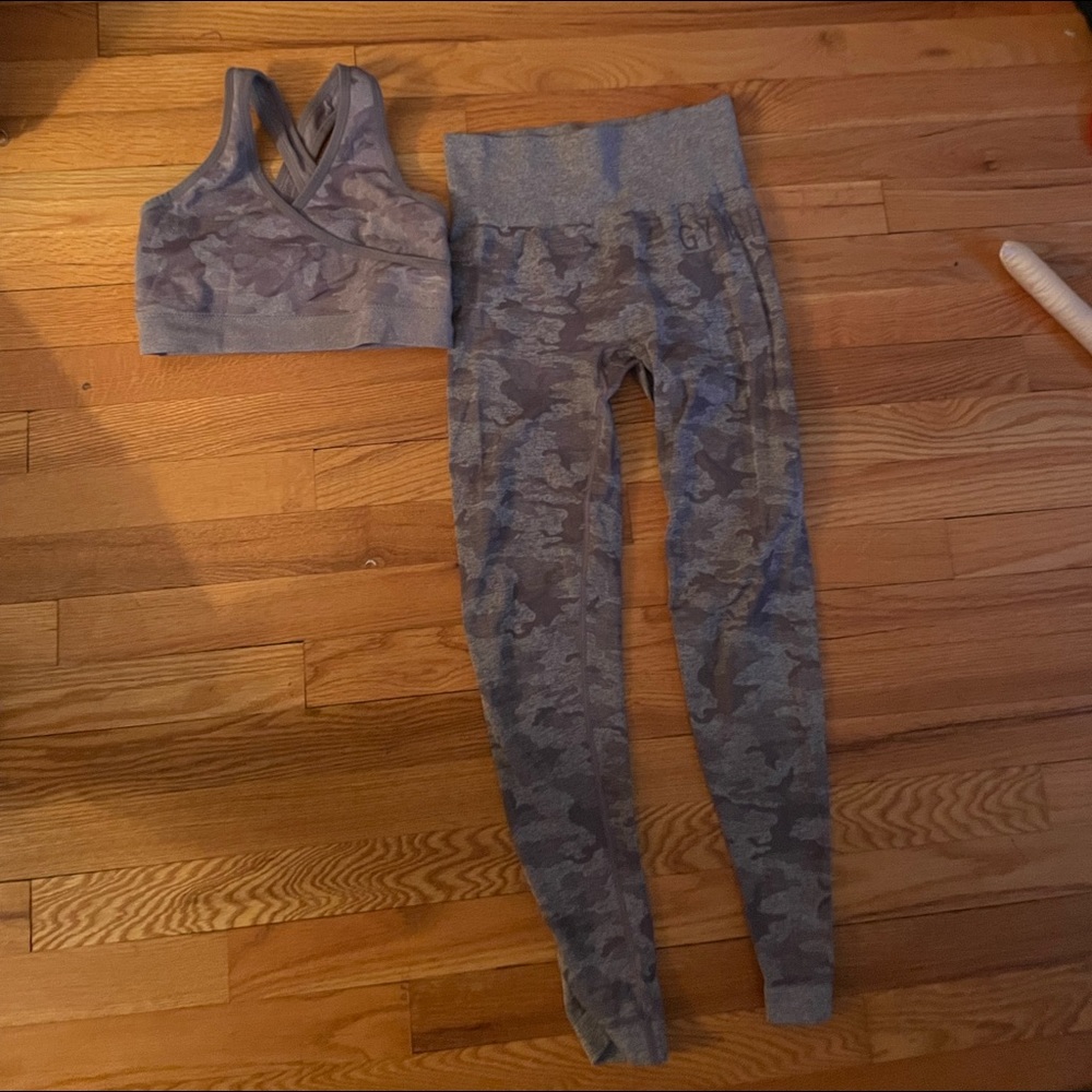 purple camouflage set